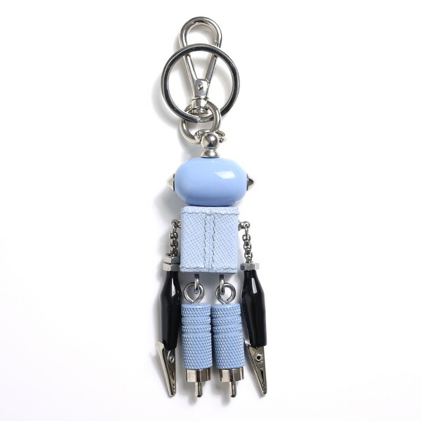 楽天市場】PRADA プラダ Saffiano Leather Robot Keychain Trick キー