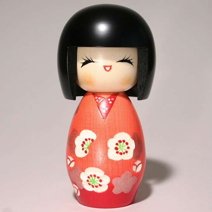 楽天市場】こけし 「梅花」 C279 創作こけし 置物 木製 お土産 日本製