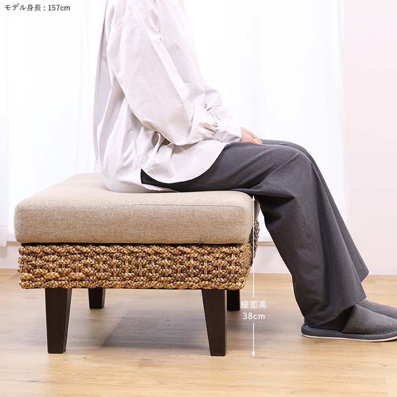 楽天市場】アジアン家具 ウォーターヒヤシンス オットマン