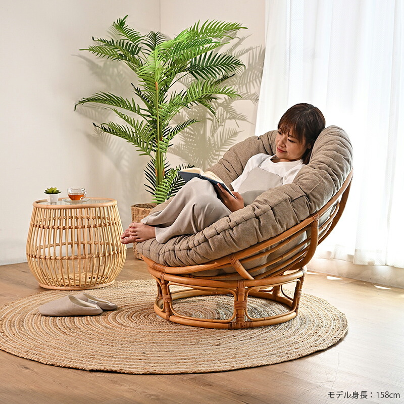 楽天市場】ラタンテーブル サイドテーブル ラタン 机 ガラス天板