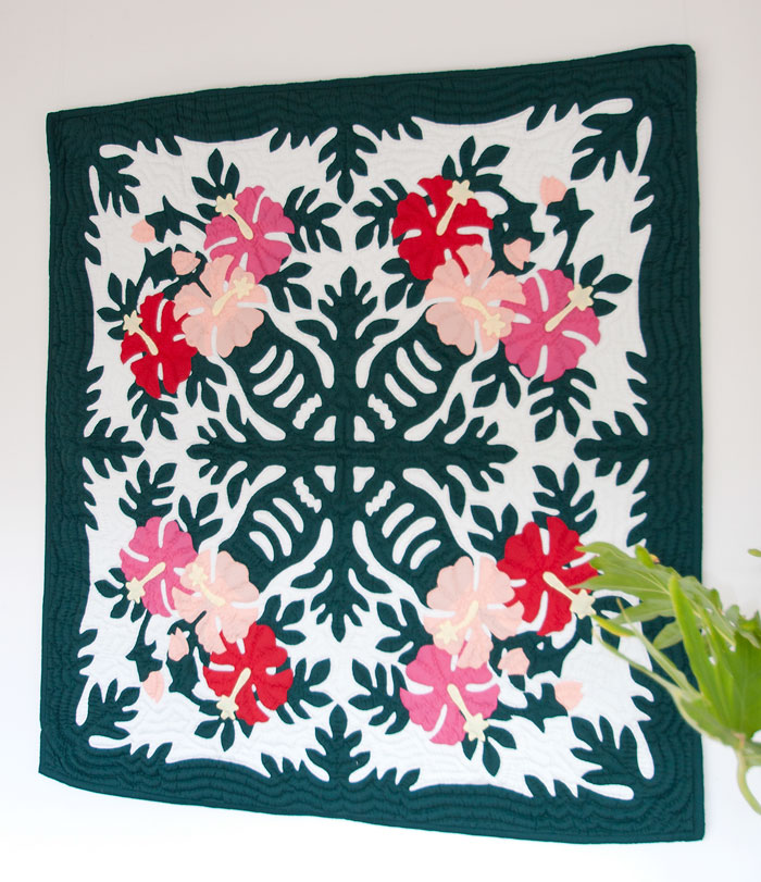 楽天市場】ハワイアンキルト タペストリー 本格手縫い 壁掛け