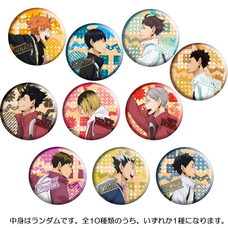 楽天市場】【中身はランダム】 ハイキュー!! カラパレ 登校缶バッジ