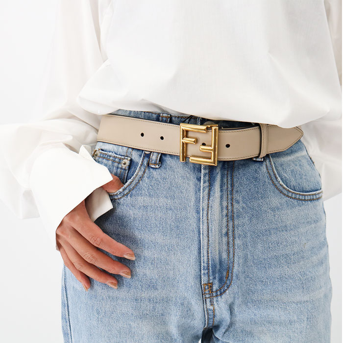 楽天市場】FENDI フェンディ レディースFFバックルベルト 8C0649