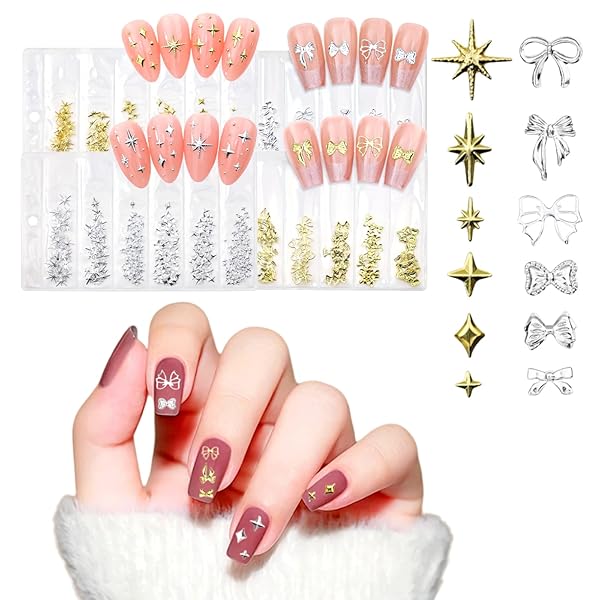 楽天市場】ネイルパーツ ネイル スタッズ 4本セット スタッズ 星 3D