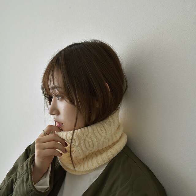 楽天市場】ネコポス配送 リバーシブルデザインニット ネックウォーマー