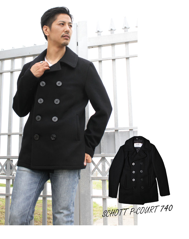 楽天市場】Schott ショット ウールメルトン Pコート 74 0 2025【USA