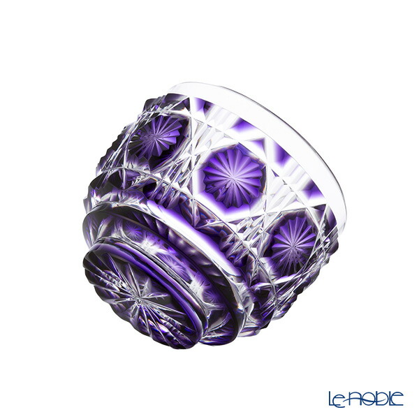 楽天市場】【ポイント10倍】復元薩摩切子 猪口A／1102 八角籠目 紫