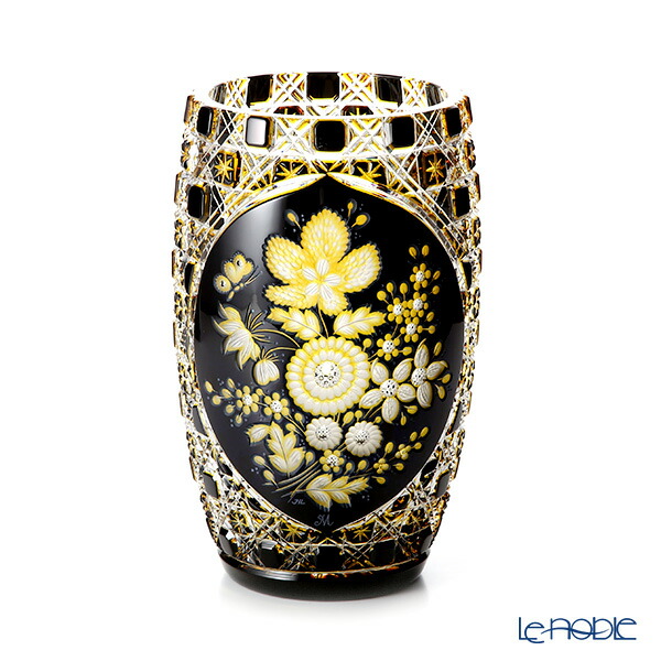 マイセンクリスタルガラス ひまわり彫刻フラワーベース 楽天市場