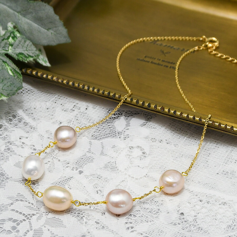 楽天市場】【サイズアップ版】ナチュラルカラー バロックパール 淡水