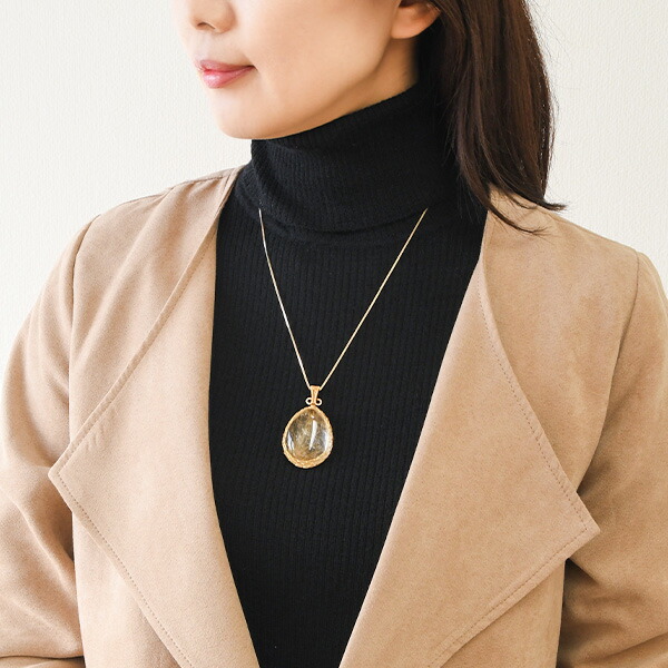 楽天市場】ルチルクォーツ ペンダントトップ 18g～ ボリューム抜群の