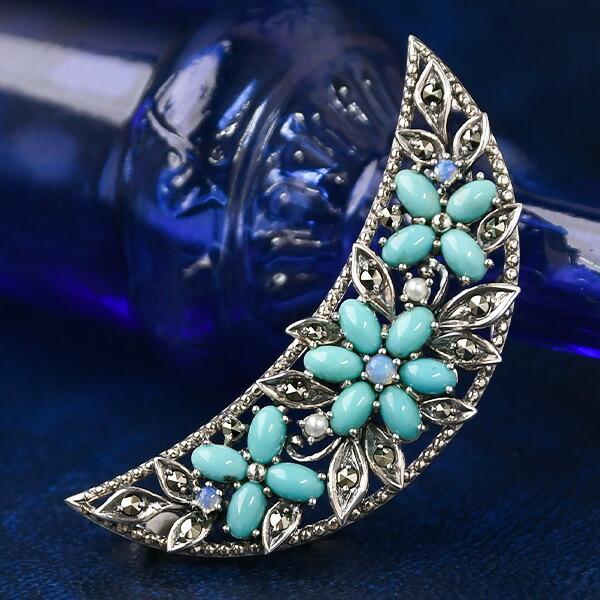 楽天市場】トルコ石 ターコイズ（ブローチ｜レディースジュエリー