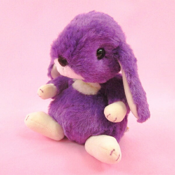 楽天市場】ロップイヤー うさぎ ぬいぐるみ グレープ 紫 パープル S