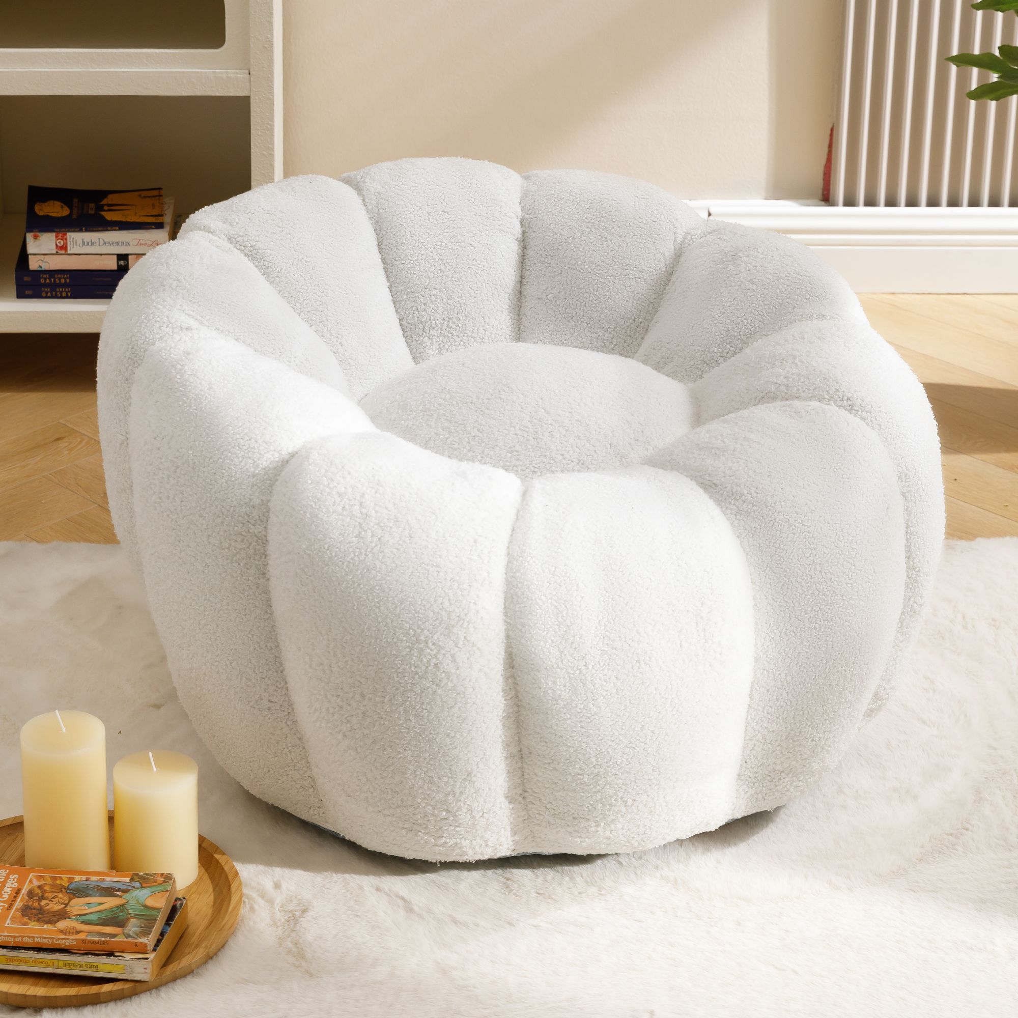 楽天市場】ソファ 1人掛け フラワーモチーフ 花型デザイン ふわふわ