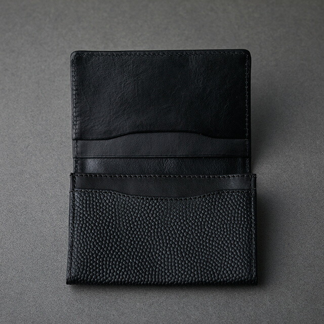 楽天市場】語れる永く愛せる名刺入れ当店だけの別注レザー【Black