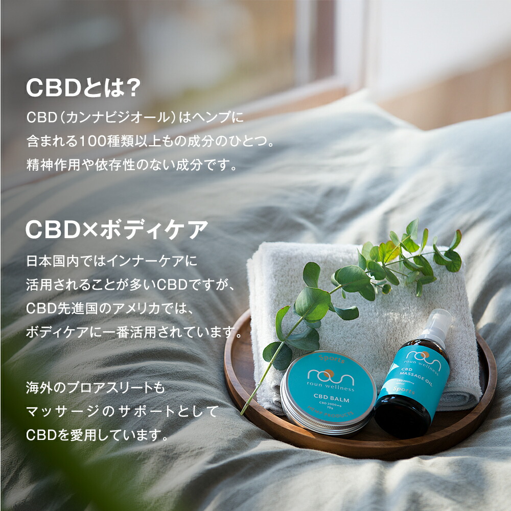 楽天市場】【楽天総合1位】CBD スポーツバーム roun cbdバーム ボディ