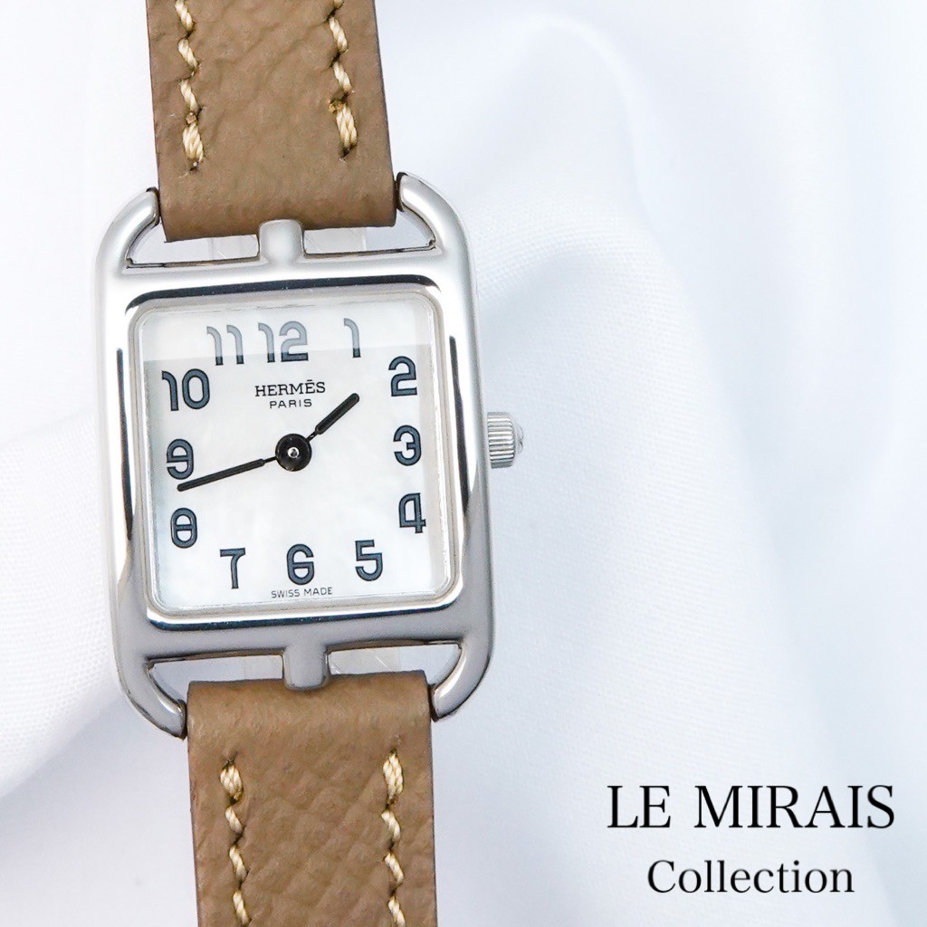 楽天市場】【仕上済/ベルト2種】エルメス ケープコッド ミニ K18WG