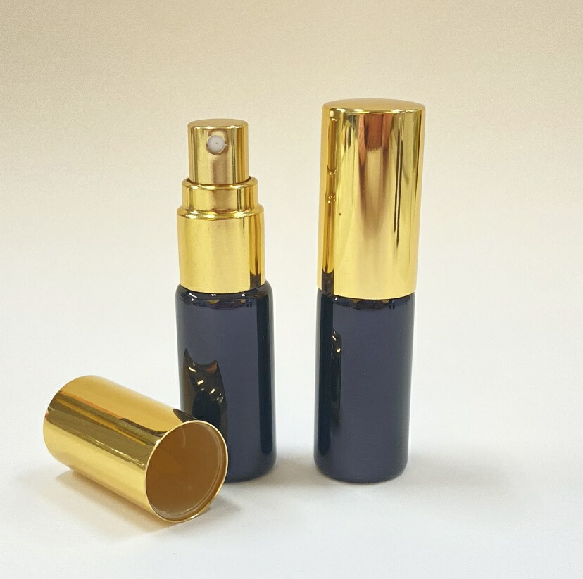楽天市場】【スプレー容器】5ml ボトル 黒 キャップ ゴールド シルバー