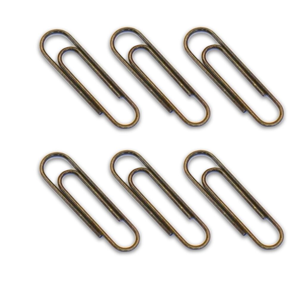 楽天市場】【 アンティークゴールド ペーパークリップ 30mm
