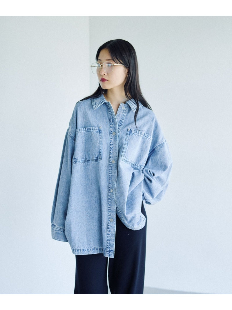 楽天市場】【SALE／20%OFF】フリンジパッチ/BIGデニムシャツ LEPSIM