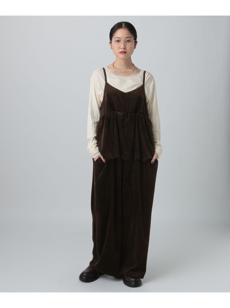 楽天市場】ベロアキャミサロペット LEPSIM レプシィム オールインワン