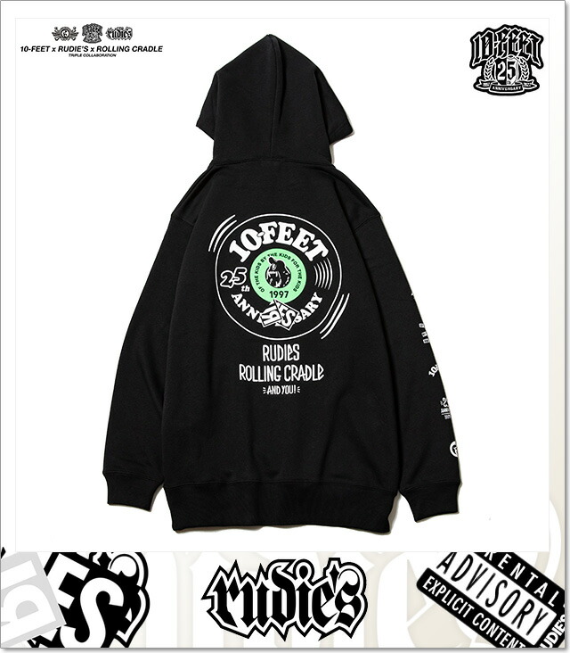 楽天市場】(ルーディーズ) 10-FEET×RUDIE'S×ROLLING CRADLE HOOD SWEAT