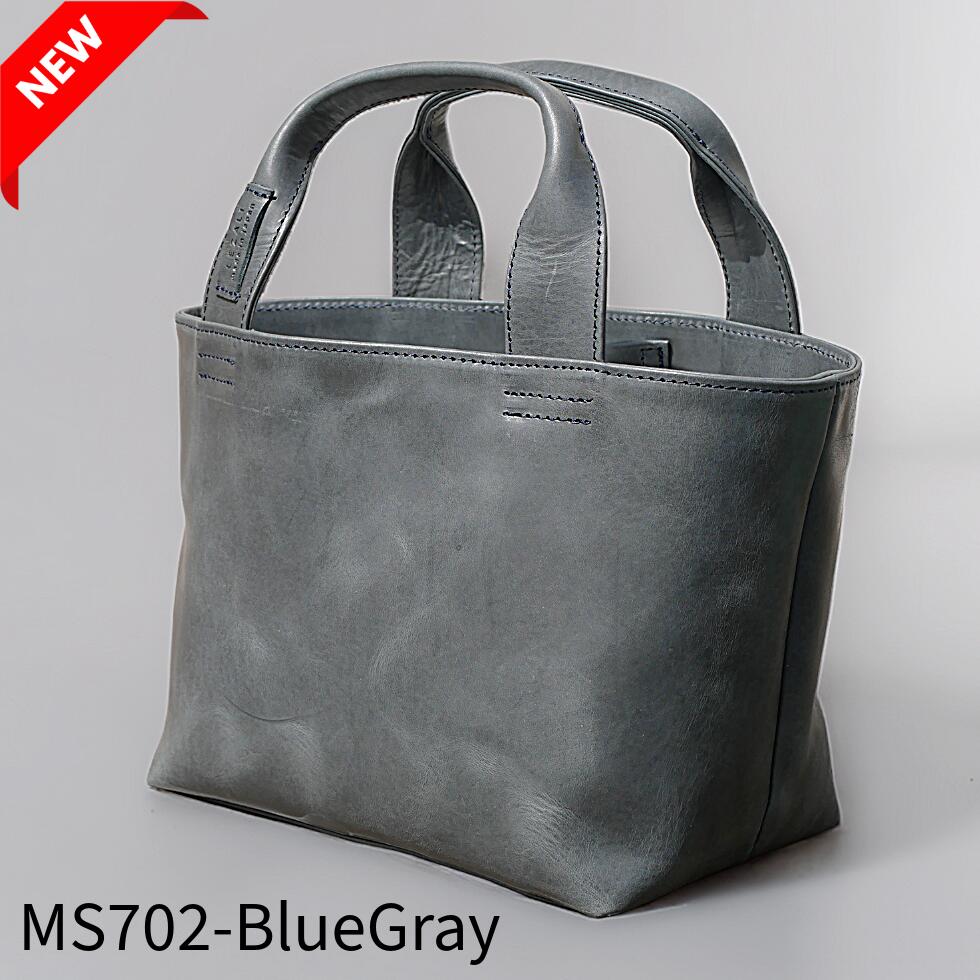 マディソンブルー トートバッグ ライトグレー ミニバッグ レザー