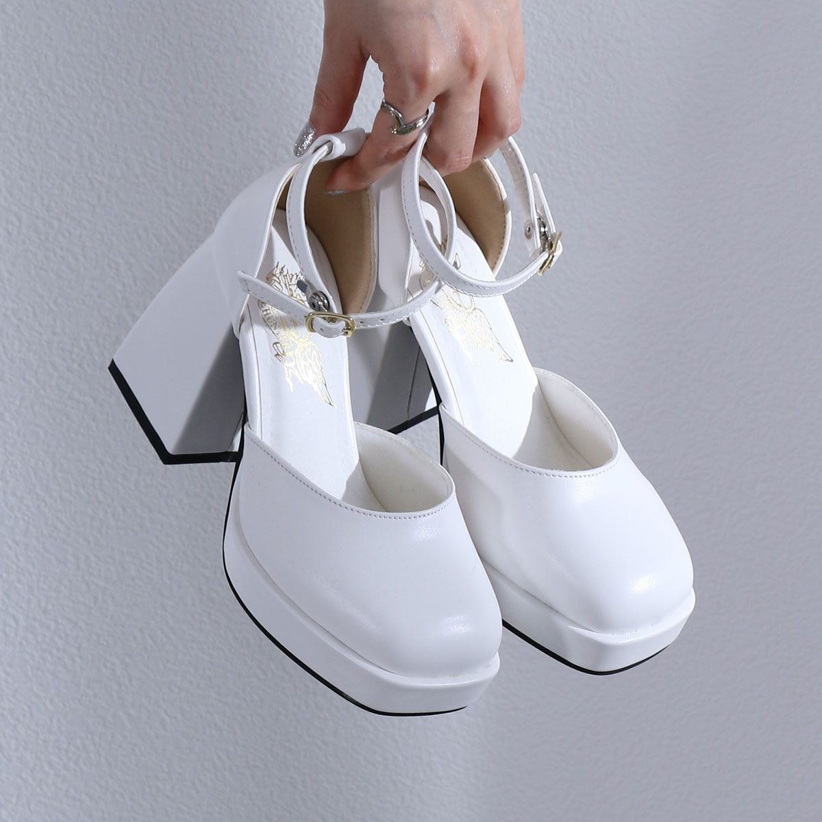 楽天市場】パンプス アンクルストラップ 痛くない セパレート スクエア