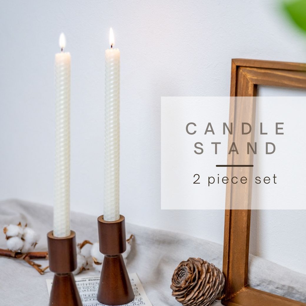 楽天市場】キャンドルホルダー 2個セット 木製 木 ウッド キャンドル