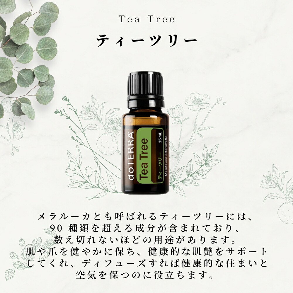 ドテラ doTERRA ティーツリー&オレンジ&オンガード15ml 新品未開封