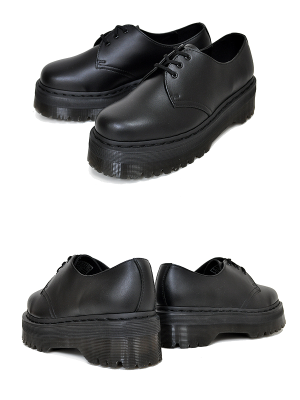 楽天市場】Dr.Martens VEGAN 1461 QUAD MONO 3EYE BLACK 30651001