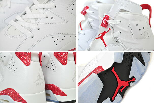 楽天市場】NIKE AIR JORDAN 6 RETRO RED OREO white/university red