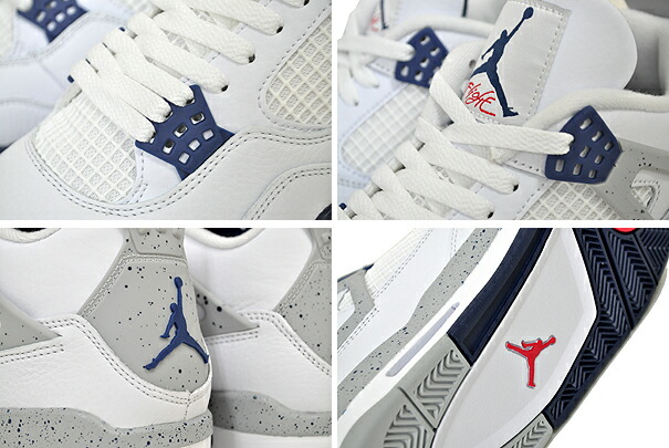 楽天市場】NIKE AIR JORDAN 4 RETRO white/midnight navy dh6927-140