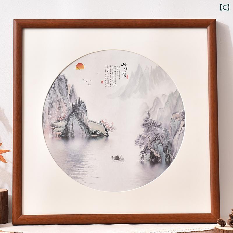 楽天市場】チャイナ風 無垢材製 中国 絵画用 額縁 正方形 ステッチ