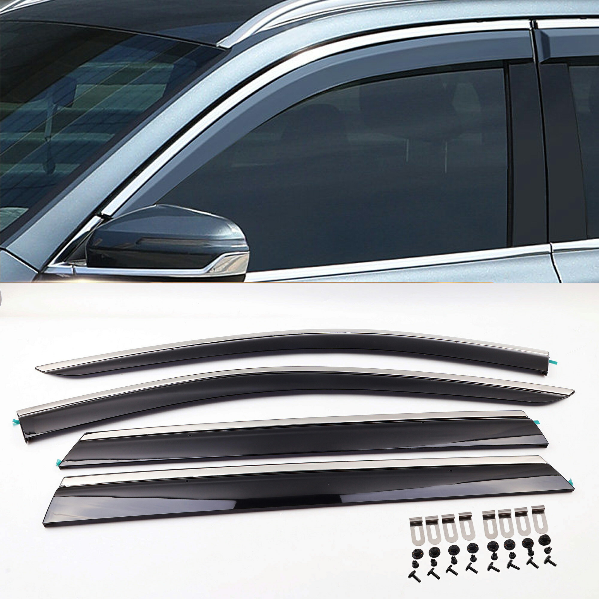 楽天市場】ドアバイザー エクストレイル X-TRAIL T32 サイドバイザー