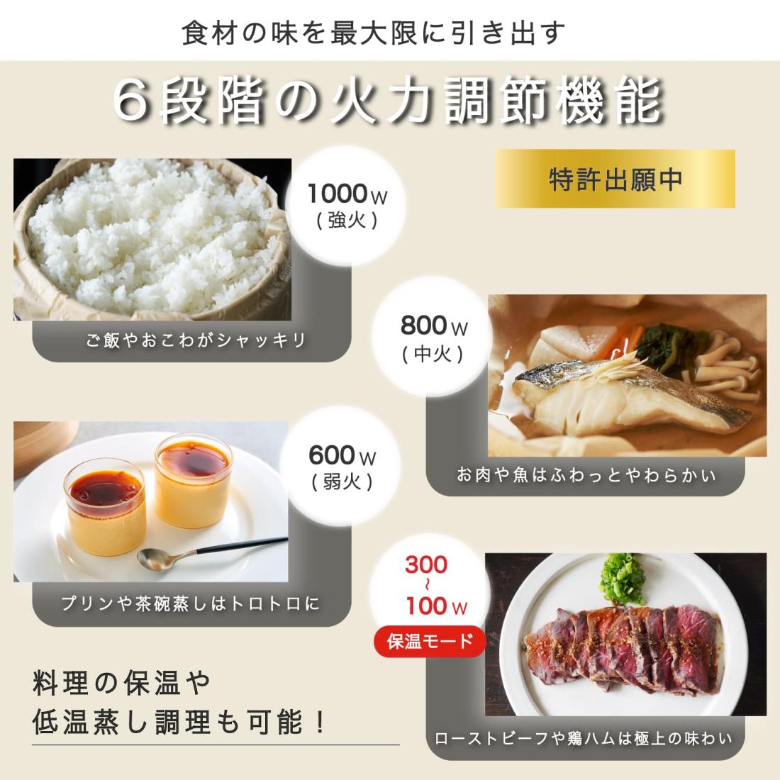 楽天市場】Ocrasi せいろ 蒸し器 電気 21cm 便利なタッチパネル 6段階