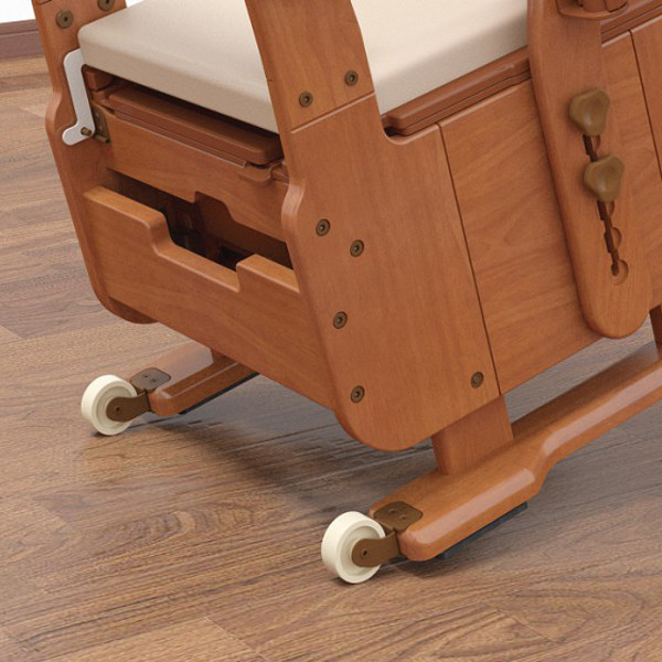 楽天市場】ポータブルトイレ 標準便座 家具調セレクトR はねあげ