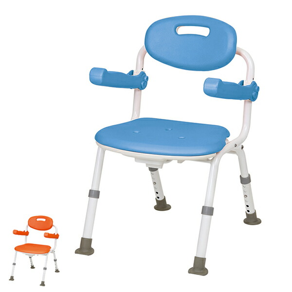 楽天市場】シャワーチェア 背付 肘かけ付 防カビ 折りたたみ 6段階 高