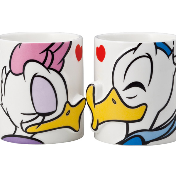 楽天市場】マグカップ ペア ドナルドダック デイジーダック キス