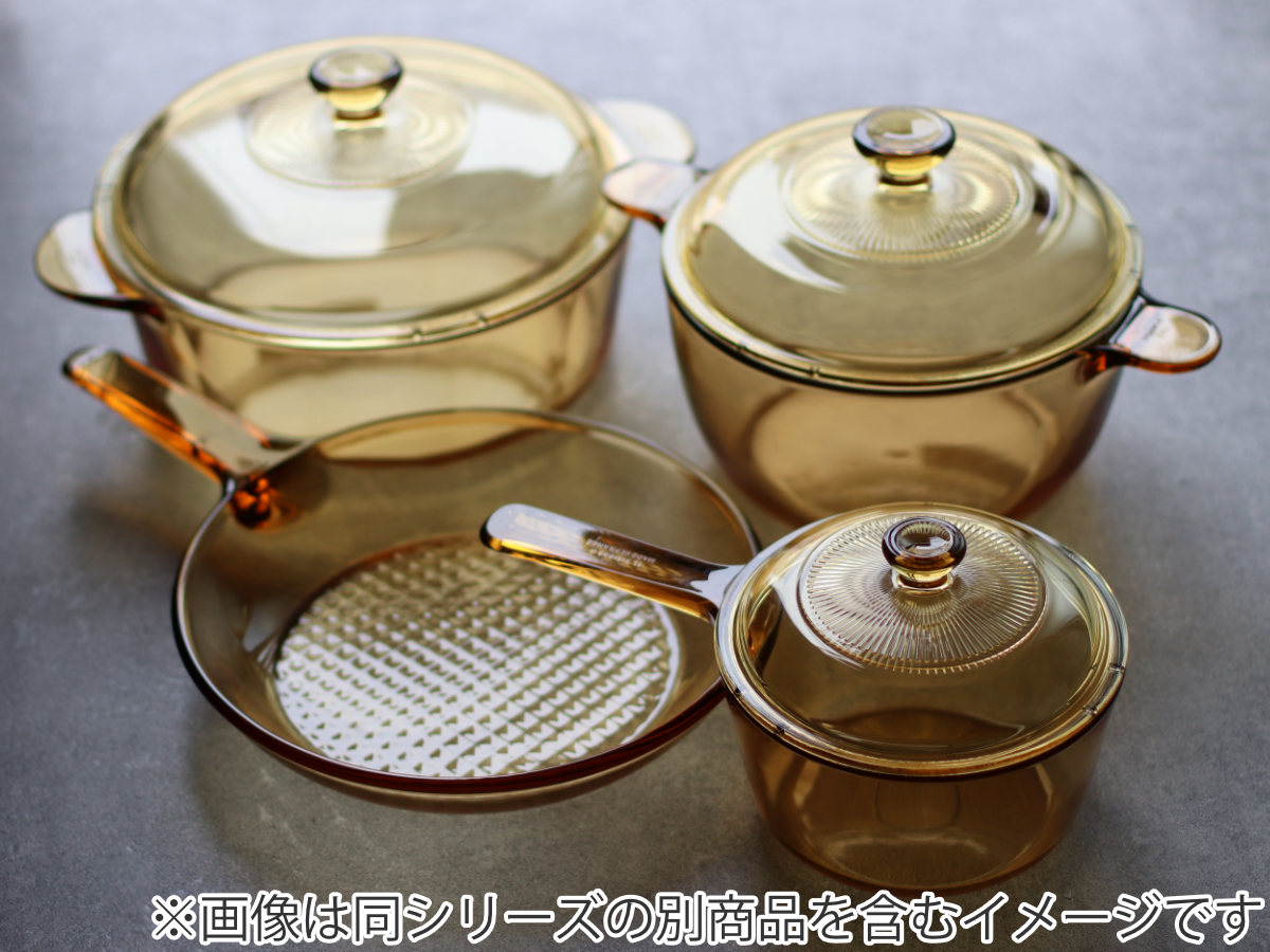 楽天市場】両手鍋 21.5cm ガス火専用 ガラス製 VISIONS 2.5L クック