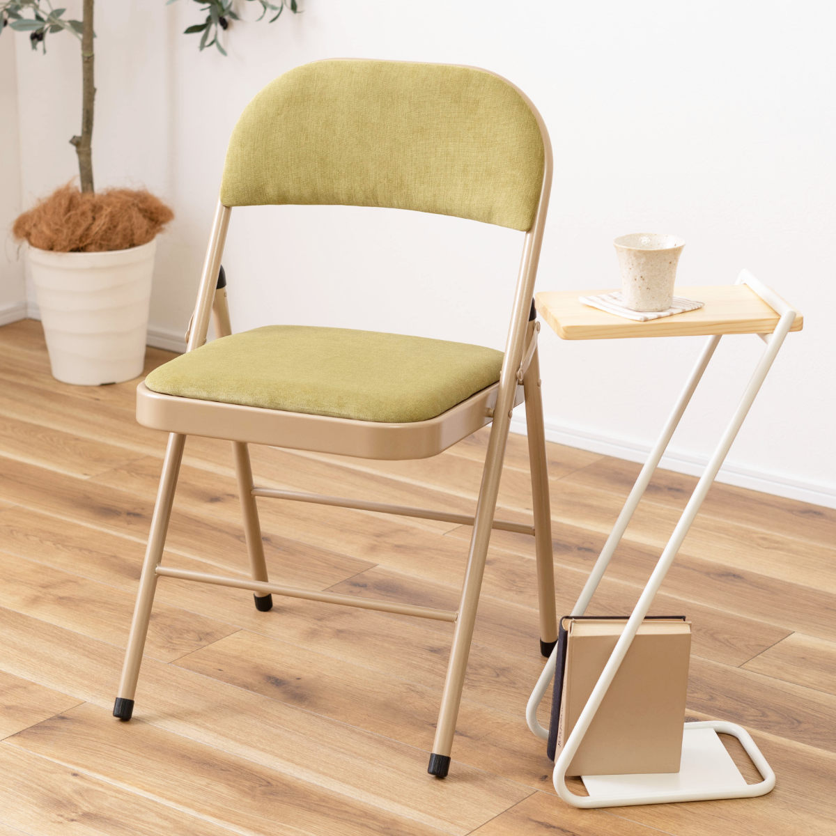 楽天市場】折りたたみ椅子 同色4脚セット 座面高48cm ファブリック