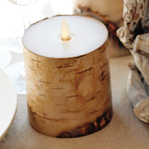 楽天市場】キャンドル LED LUMINARA ルミナラバーチピラー 3.5×4インチ