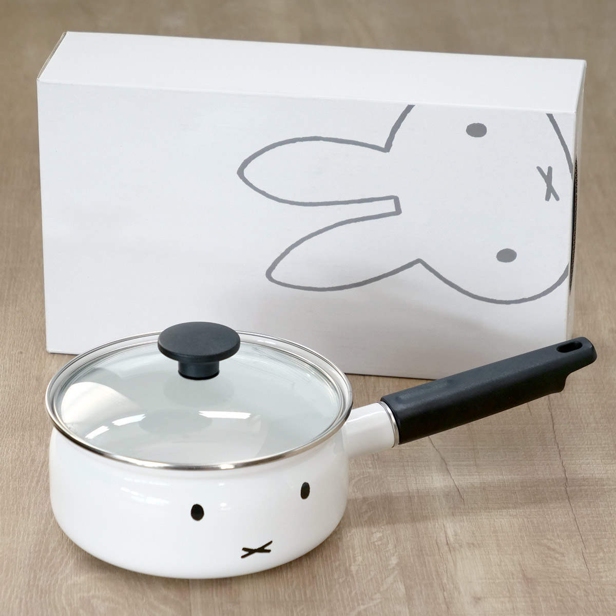 楽天市場】片手鍋 18cm IH対応 富士ホーロー ミッフィーフェイス