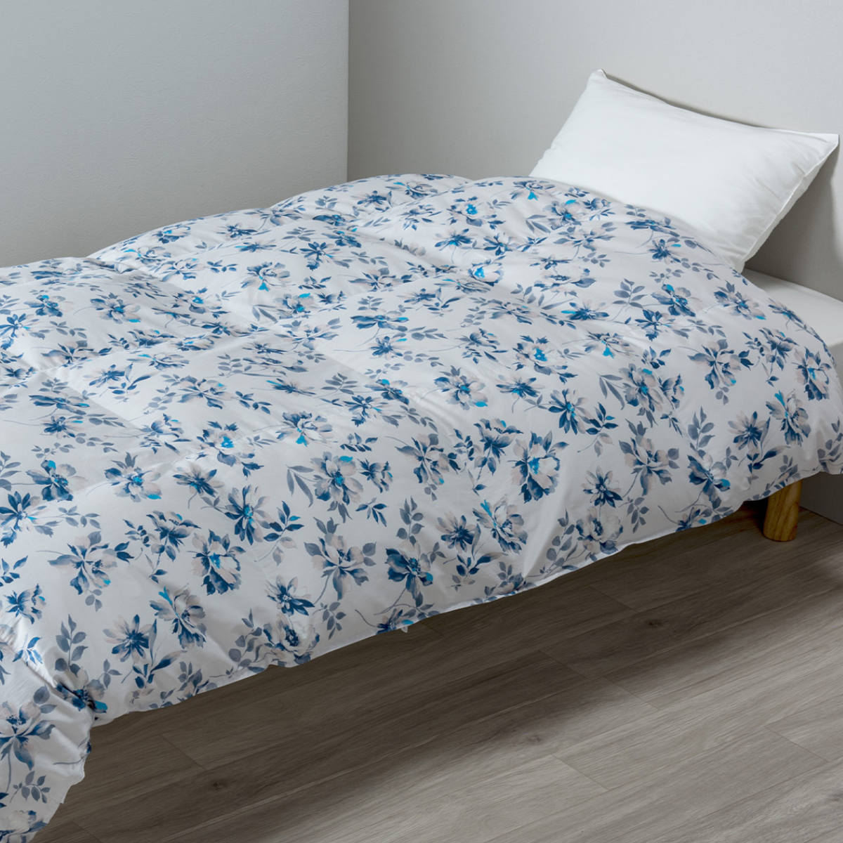 楽天市場】西川 羽毛布団 グースダウン93％ 花柄 シングルロング