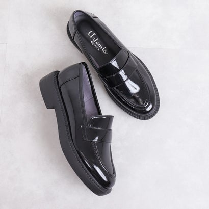 DIANA ダイアナ 厚底 ローファー ヒール ブラックプラットフォーム