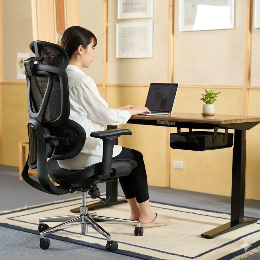 楽天市場】オフィスチェア FlexiSpot C8 デスクチェア メッシュ