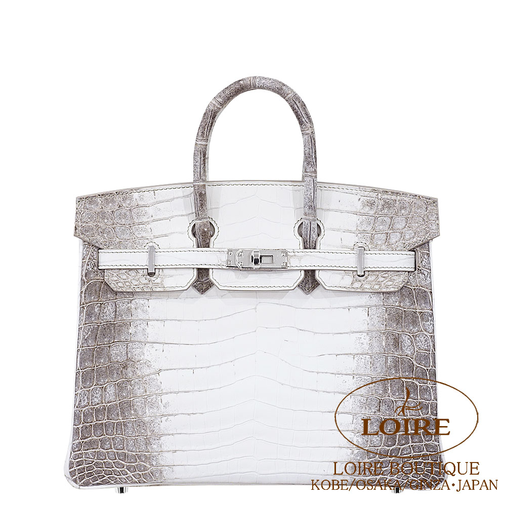 楽天市場】エルメス バーキン 25 ヒマラヤ シロ クロコダイル ニ