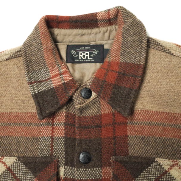 楽天市場】RRL ダブルアールエル 22AW WOOL PLAID WORK SHIRT SWEATER