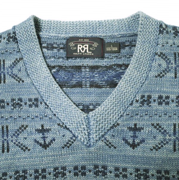楽天市場】RRL ダブルアールエル インディゴフェアアイルニットベスト