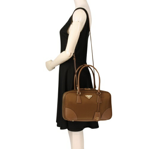 楽天市場】プラダ ハンドバッグ レディース TESSUTO SAFFIANO ブラウン