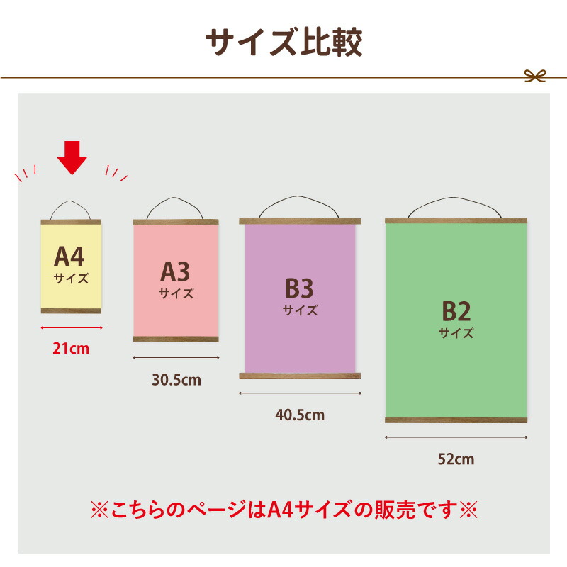楽天市場】ポスターハンガー a4 21cm A4 サイズ ※ポスターは別売り